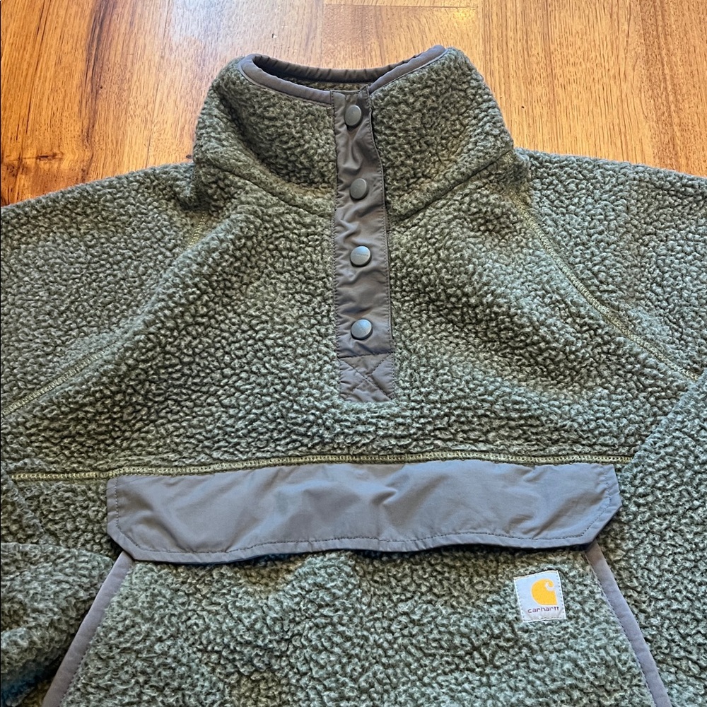 Women’s Carhartt 1/4 Button Sherpa Fleece - Picture 2 of 5